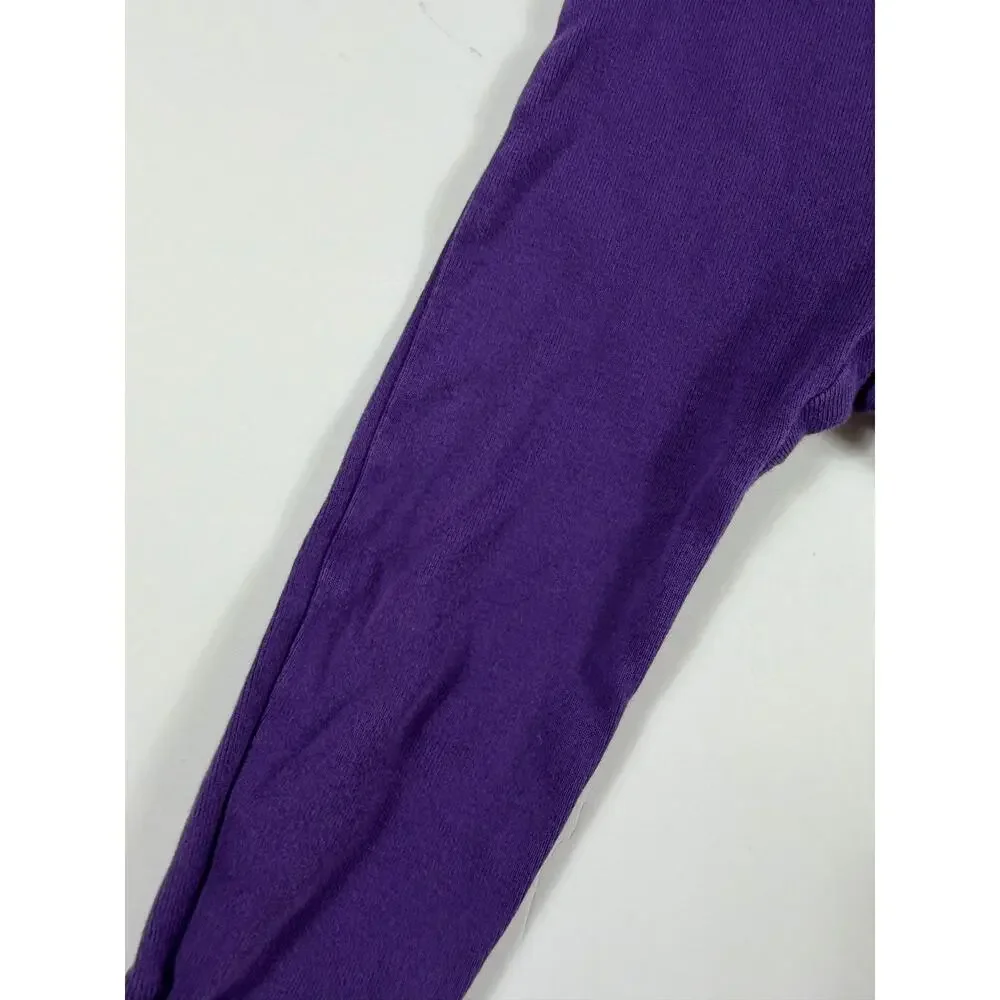 Primary Solid Purple Zip One-Piece Sleeper Pajamas Size 12–18 Months
